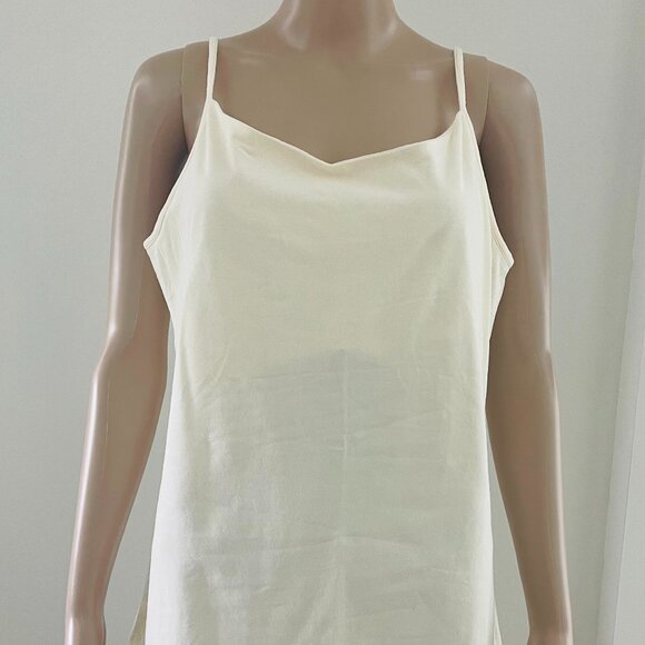 Oscar De La Renta Built-In Shelf Bra Tank Top  Stretch Camisol  Size XL NWOT - Picture 1 of 5